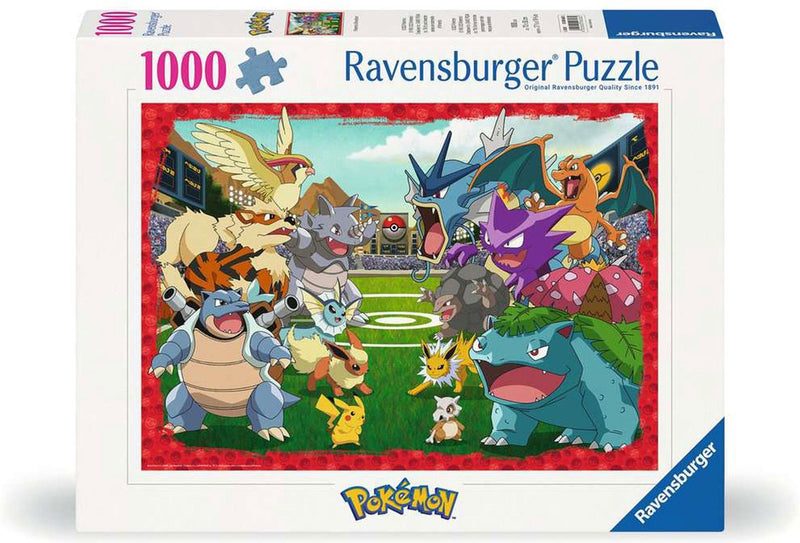 Afbeelding laden in galerijviewer, Ravensburger pokémon legpuzzel 1000 stukjes - cartoon puzzel voor volwassenen.