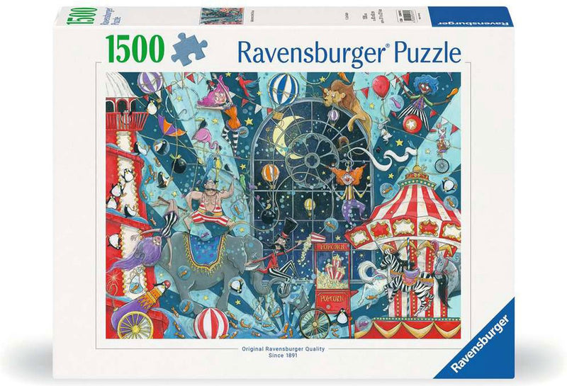 Afbeelding laden in galerijviewer, Ravensburger legpuzzel circus 1000 stukjes puzzel volwassenen kinderen.