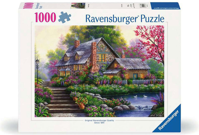 Afbeelding laden in galerijviewer, Ravensburger puzzel romantische cottage