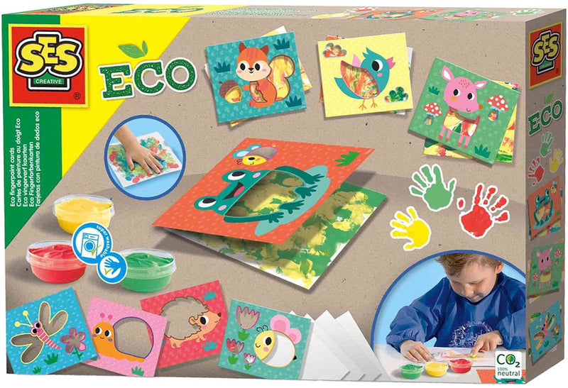Afbeelding laden in galerijviewer, Ses creative ses eco vingerverf kaarten