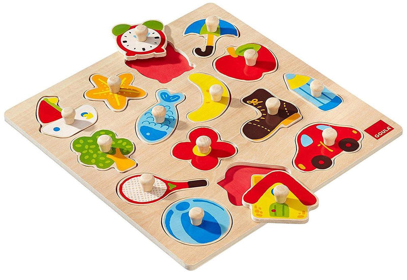 Afbeelding laden in galerijviewer, Jumbo goula noppenpuzzel silhouet - 15st.
