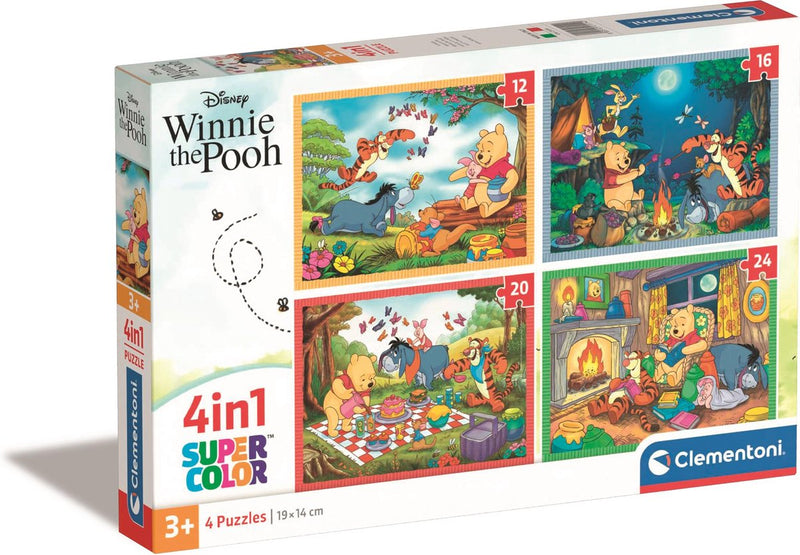 Afbeelding laden in galerijviewer, Clementoni legpuzzel color disney winnie de poeh, 4in1