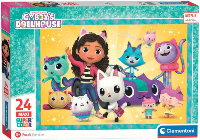 Afbeelding laden in galerijviewer, Clementoni pzl 24 maxi gabby's dollhouse 1