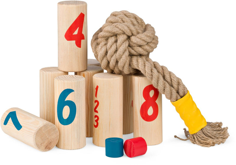 Afbeelding laden in galerijviewer, Bs toys – knapsack werpspel – behendigheidsspel voor buiten – vanaf 8 jaar - buitenspeelgoed - familiespel - houten speelgoed - buitenspel