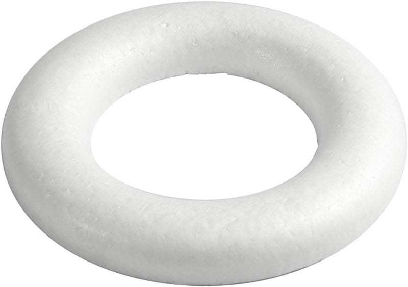 Afbeelding laden in galerijviewer, Creativ company https: www.cchobby.nl ringen-met-platte-achterkant-20-cm-25-mm-wit-1-stuk