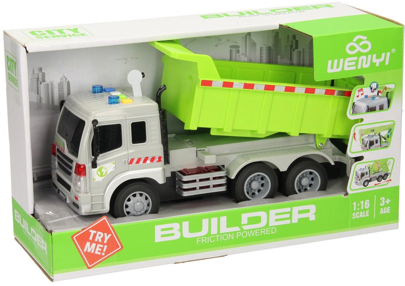 Afbeelding laden in galerijviewer, Lobbes speelgoed bv truck met kiepwagen met licht en geluid