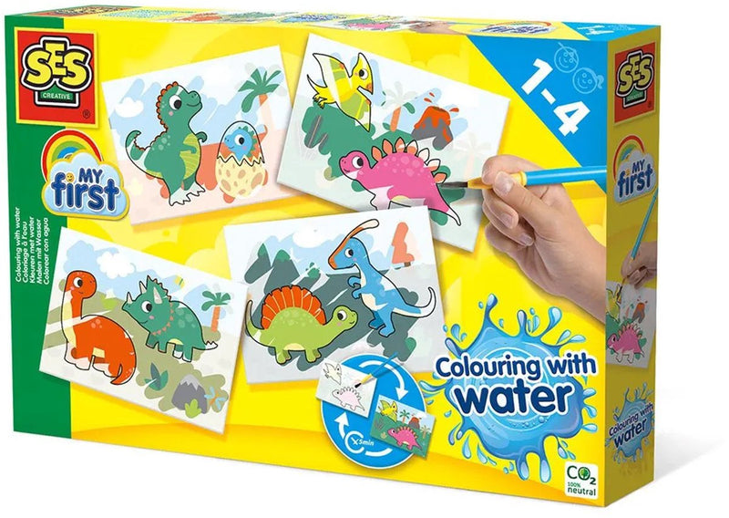 Afbeelding laden in galerijviewer, Ses creative ses my first kleuren met water - dino's