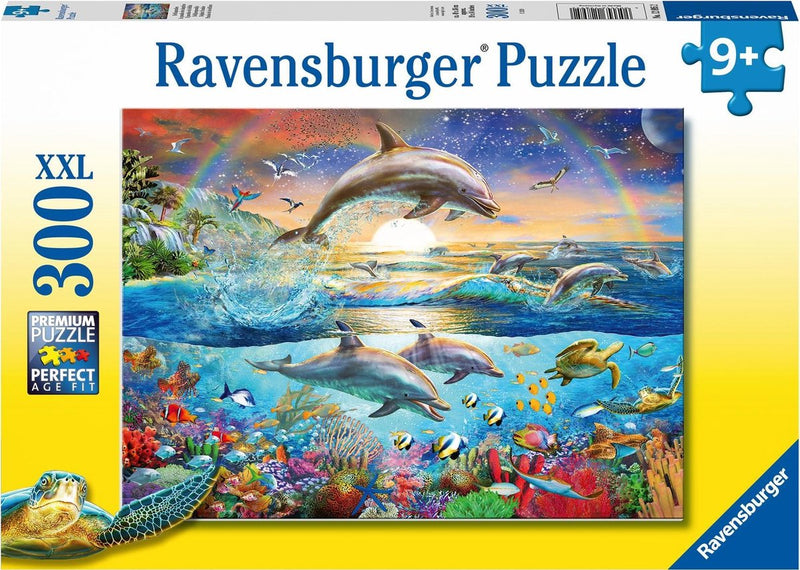 Afbeelding laden in galerijviewer, Ravensburger puzzel dolfijnenparadijs - legpuzzel - 300 stukjes