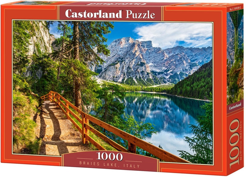 Afbeelding laden in galerijviewer, Castorland legpuzzel braies lake italy , 1000st.