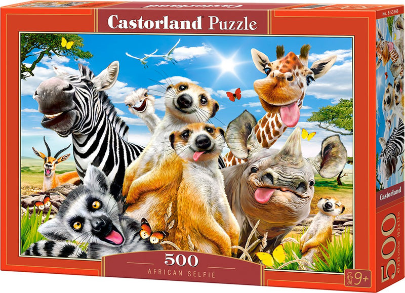 Afbeelding laden in galerijviewer, Castorland legpuzzel african selfie, 500st.