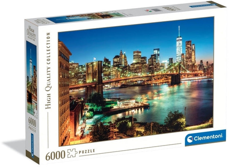 Afbeelding laden in galerijviewer, Clementoni puzzel brooklyn bridge lights, 6000st.