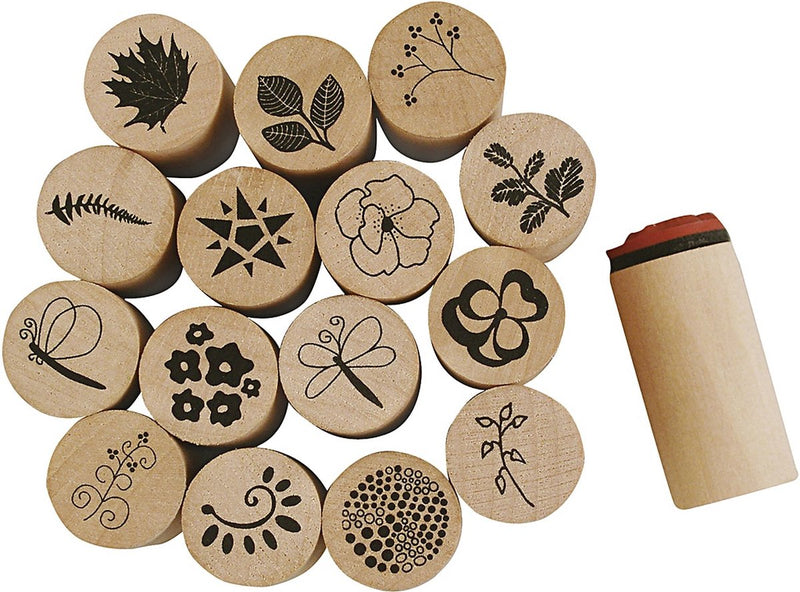Afbeelding laden in galerijviewer, Creativ company deco art stempels bloemen en bladeren, 15dlg.