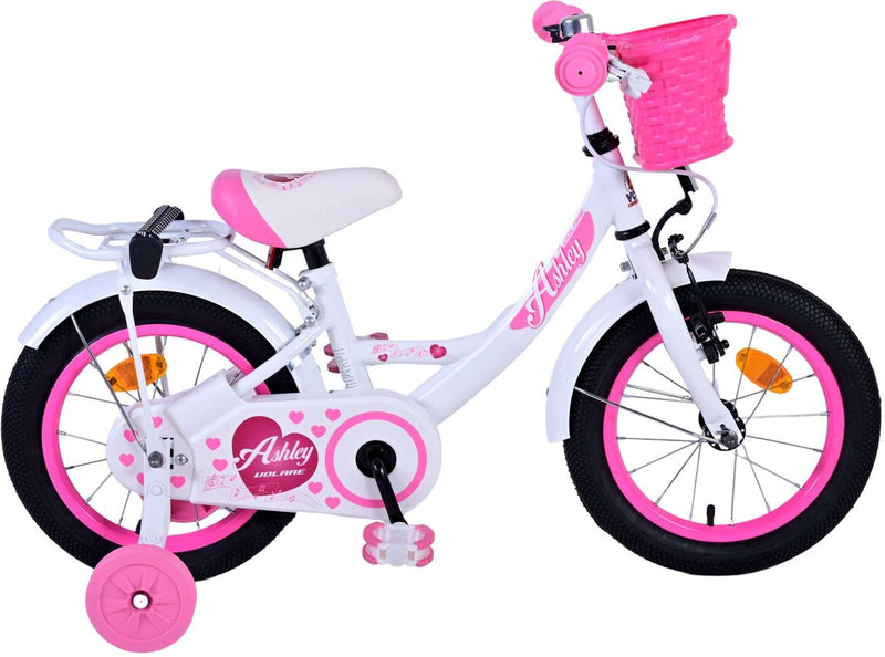 Afbeelding laden in galerijviewer, Volare Ashley Kinderfiets - Meisjes - 14 inch - Wit