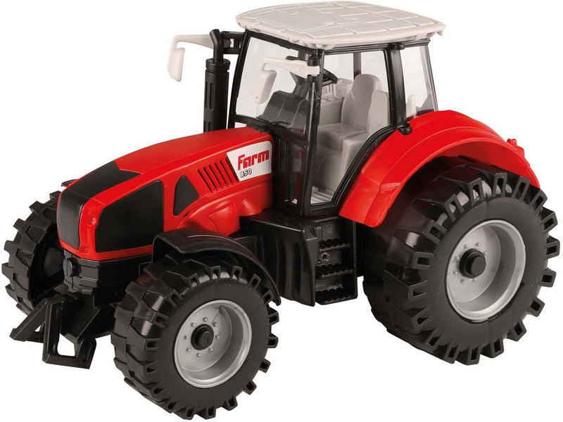 Afbeelding laden in galerijviewer, Toi-toys tractor met frictie rood, 19cm