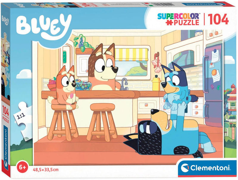 Afbeelding laden in galerijviewer, Clementoni legpuzzel - bluey in de keuken, 104st.