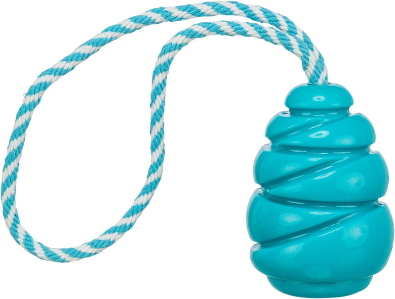 Afbeelding laden in galerijviewer, Trixie jumper kegel aan touw super strong tpr petrol