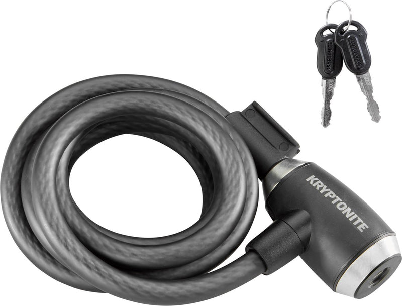 Afbeelding laden in galerijviewer, Kryptonite kryptoflex kabelslot fiets – slot voor terras, tuinmeubel, kinderfiets, step – 180 cm – staal – zwart