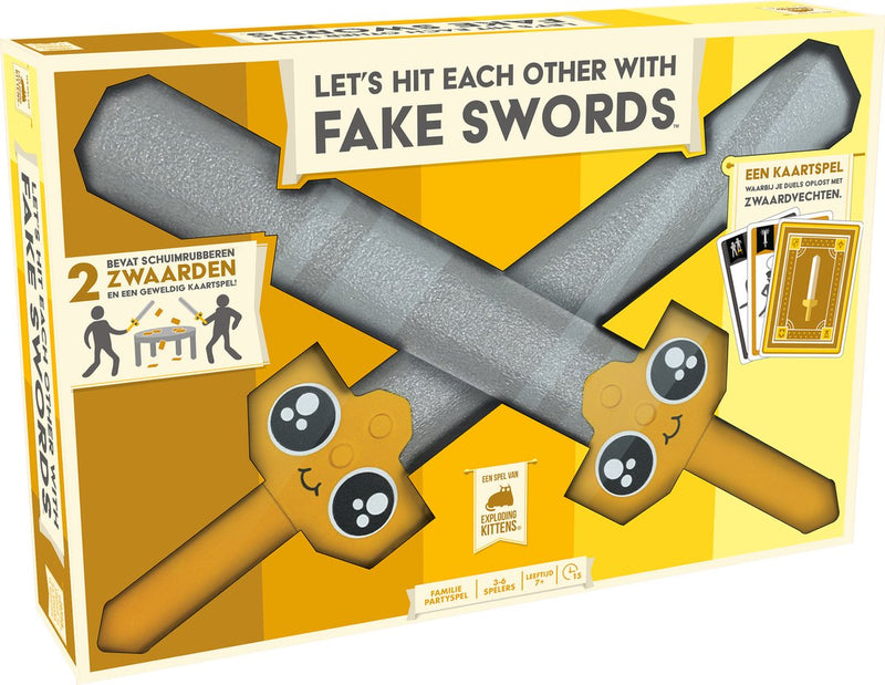 Afbeelding laden in galerijviewer, Exploding kittens let's hit each other with fake swords - kaartspel