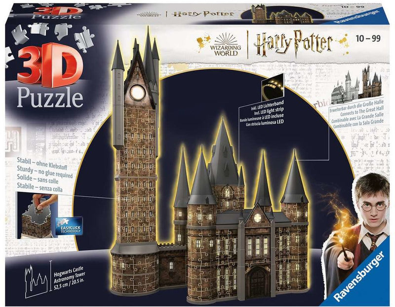 Afbeelding laden in galerijviewer, Ravensburger harry potter - hogwarts castle: astronomy tower night edition (626 pieces) 3d puzzel - multicolours