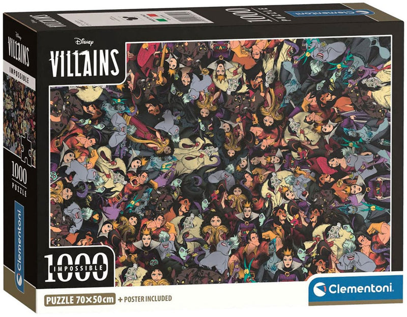 Afbeelding laden in galerijviewer, Clementoni legpuzzel disney villains onmogelijk - 1000st.