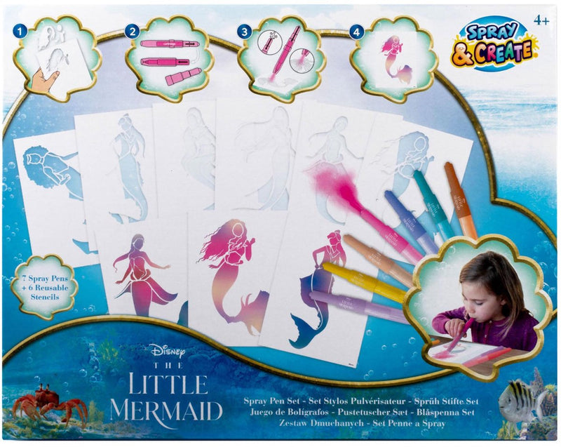 Afbeelding laden in galerijviewer, Disney the little mermaid the little mermaid blaaspennen set