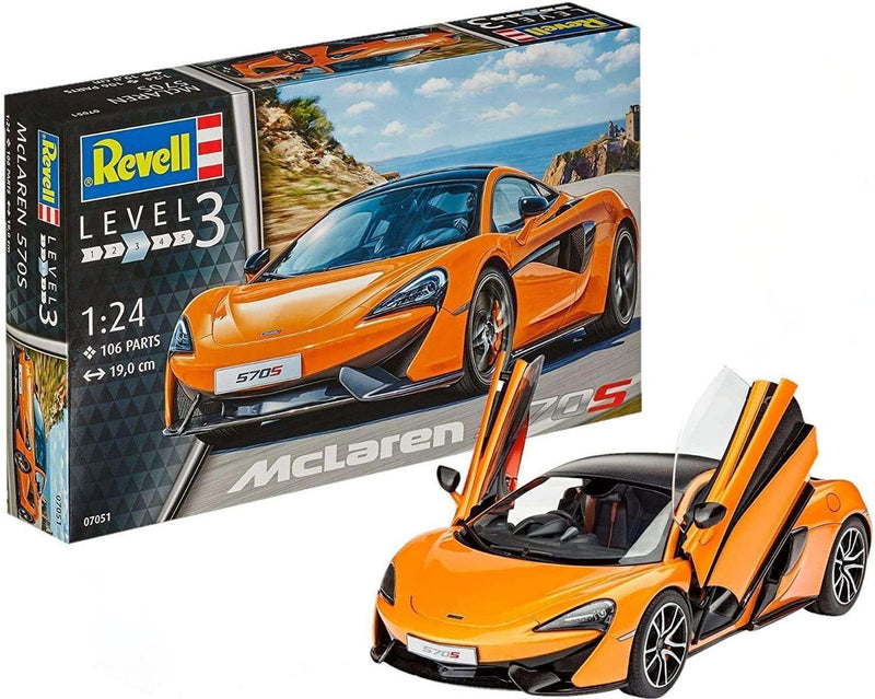 Afbeelding laden in galerijviewer, Revell modelbouwpakket auto - 07051 mclaren 570s - britse sportauto plastic - 1:24 - modelbouw