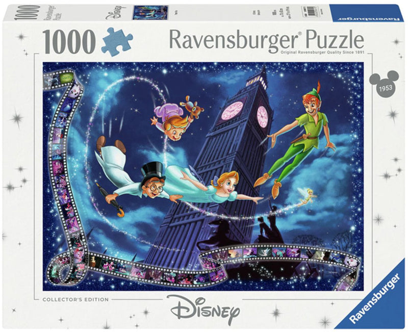 Afbeelding laden in galerijviewer, Ravensburger legpuzzel disney peter pan 1000 stukjes puzzel.