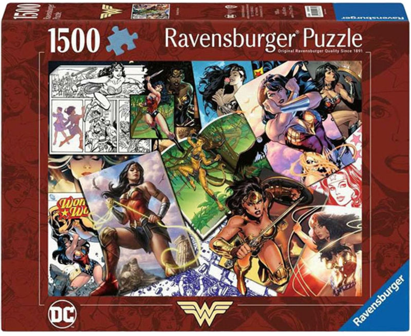 Afbeelding laden in galerijviewer, Ravensburger legpuzzel wonder woman 1500 stukjes puzzel volwassenen.
