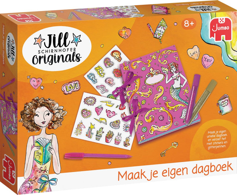Afbeelding laden in galerijviewer, Jumbo - jill schirnhofer - maak je eigen dagboek - knutselset 8 jaar