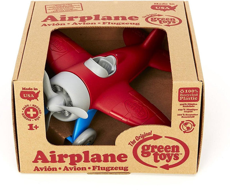 Afbeelding laden in galerijviewer, Green toys speelgoed speelgoed vliegtuig rood - green toys