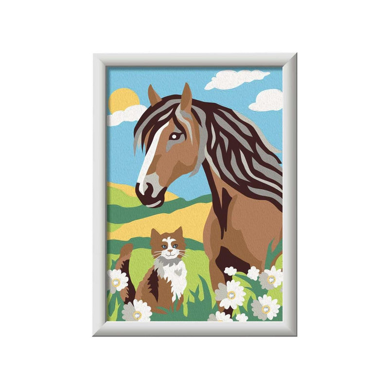 Afbeelding laden in galerijviewer, Ravensburger creart paard en poesje