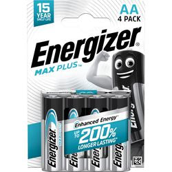 Afbeelding laden in galerijviewer, Energizer max plus aa alkaline batterijen 4st.