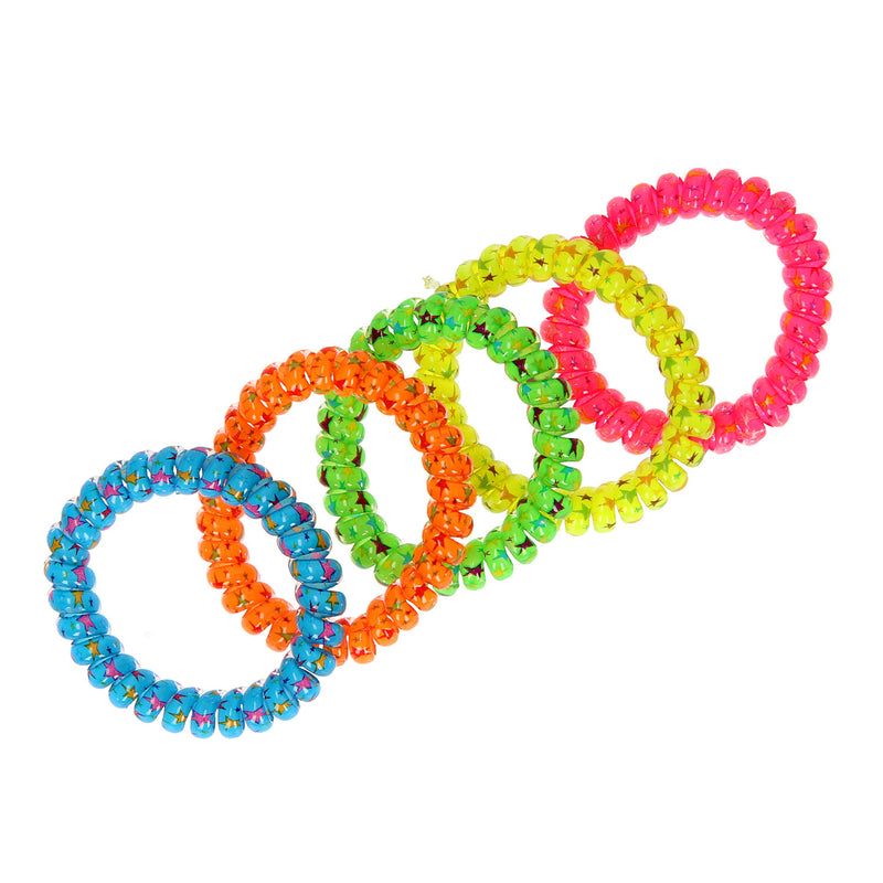Afbeelding laden in galerijviewer, Duckiez armband neon met sterretjes