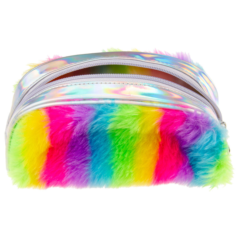 Afbeelding laden in galerijviewer, Duckiez fluffy etui regenboog
