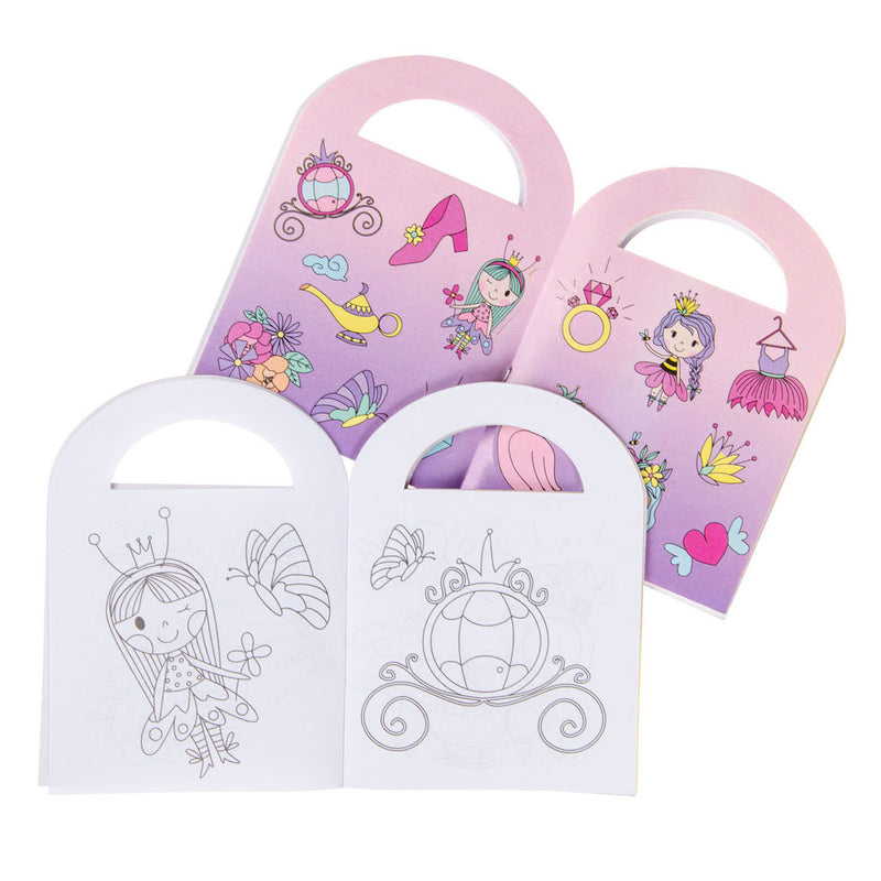 Afbeelding laden in galerijviewer, Duckiez kleurboekje met stickers prinses
