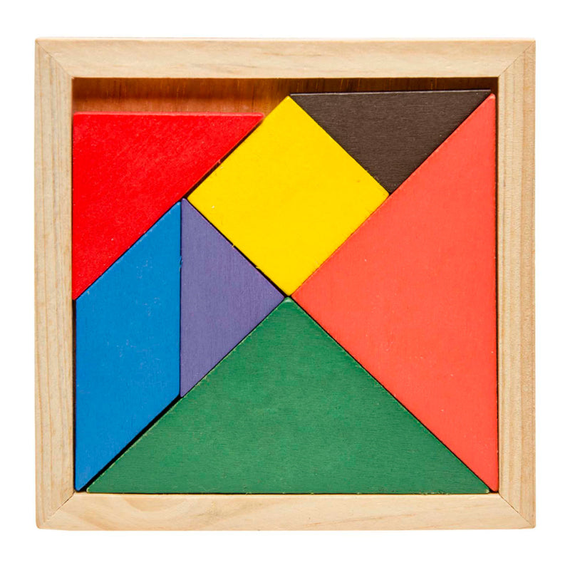 Afbeelding laden in galerijviewer, Duckiez houten tangram puzzel, 7st.
