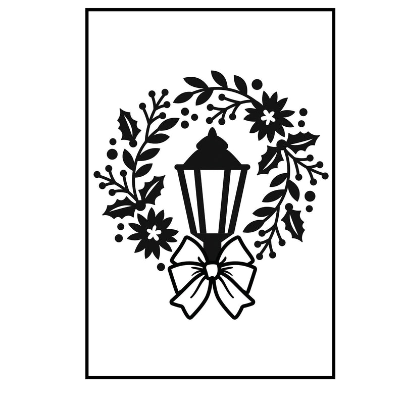Afbeelding laden in galerijviewer, Darice • embossing template 10.8x14.6cm lamp and wreath