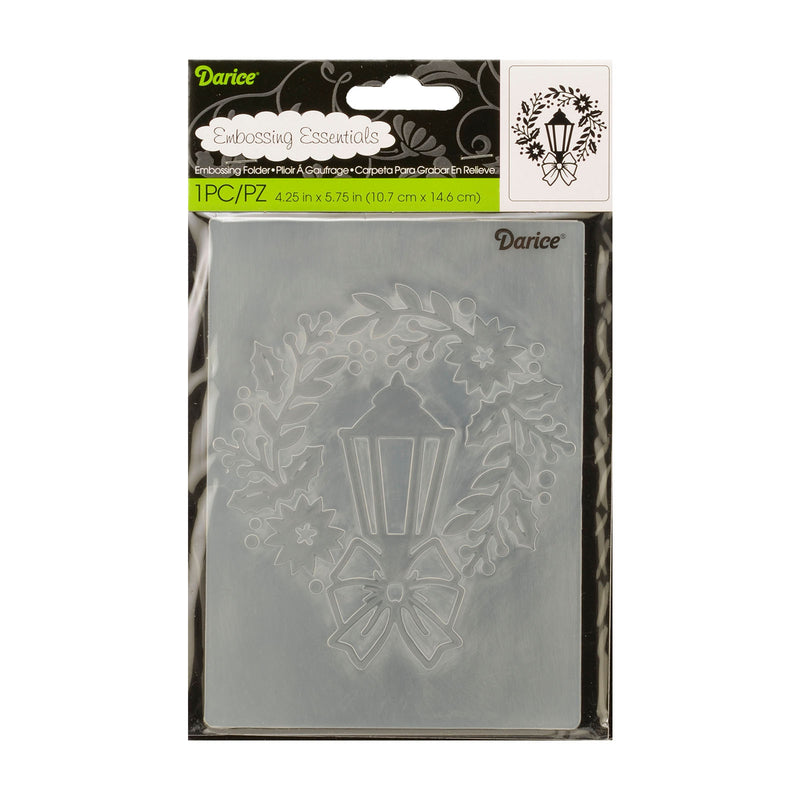 Afbeelding laden in galerijviewer, Darice • embossing template 10.8x14.6cm lamp and wreath