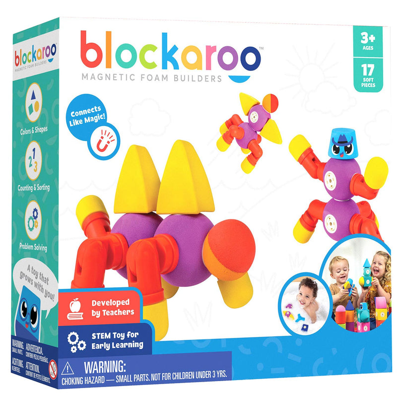 Afbeelding laden in galerijviewer, Blockaroo magnetische foam blokken dieren, 17dlg.