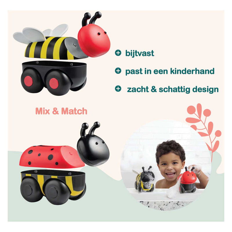 Afbeelding laden in galerijviewer, Magimals wheely insects box-interactieve magnetische dieren op wielen (6 stuks). leuk en creatief speelgoed, perfect voor in bad of onderweg!