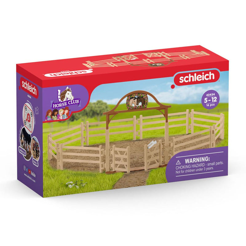 Afbeelding laden in galerijviewer, Schleich horse club omheining voor paarden met poort 42434