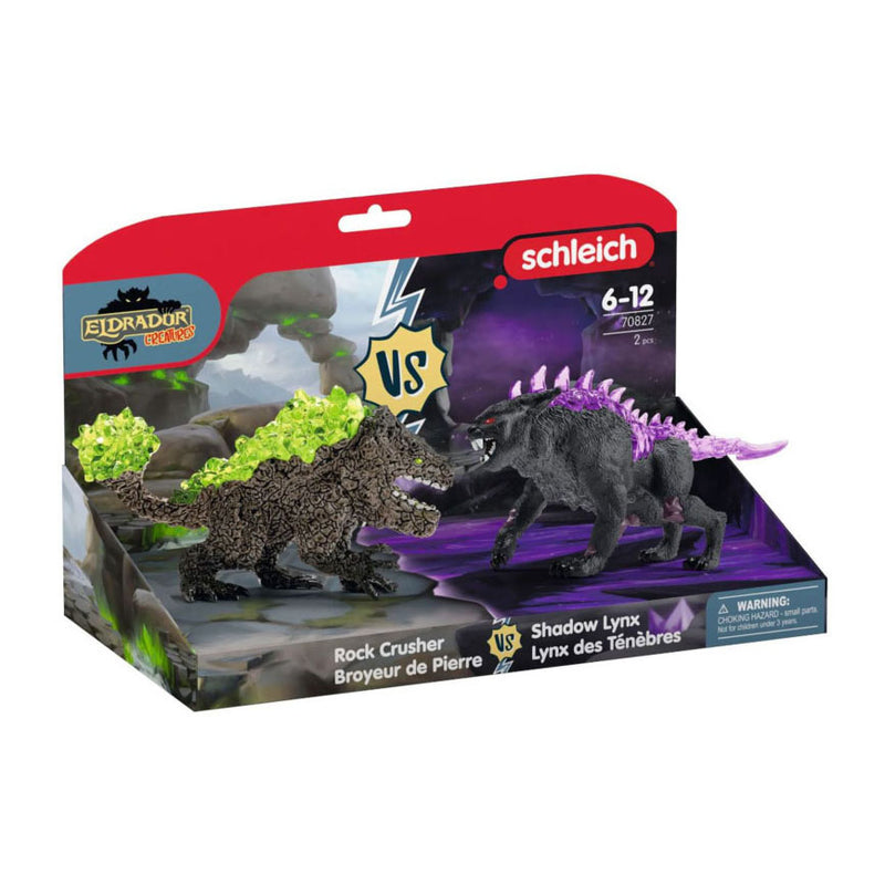 Afbeelding laden in galerijviewer, Schleich eldrador creatures schaduwlynx vs. rotsbreker 70827