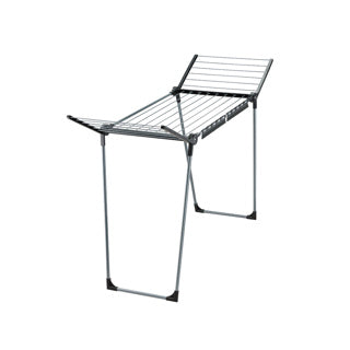 Afbeelding laden in galerijviewer, Leifheit droogrek pegasus - 150 solid slim - black - antraciet