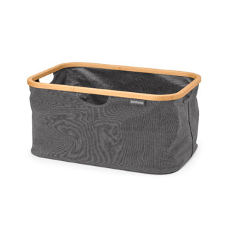 Afbeelding laden in galerijviewer, Brabantia wasmand opvouwbaar, 40l - pepper black