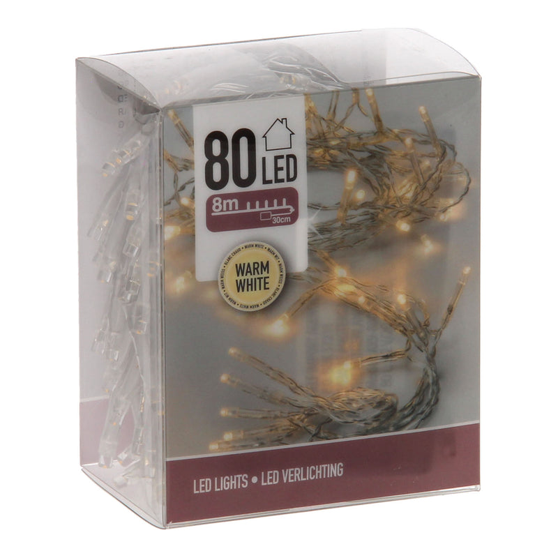 Afbeelding laden in galerijviewer, LED Verlichting Warm Wit, 80 lampjes