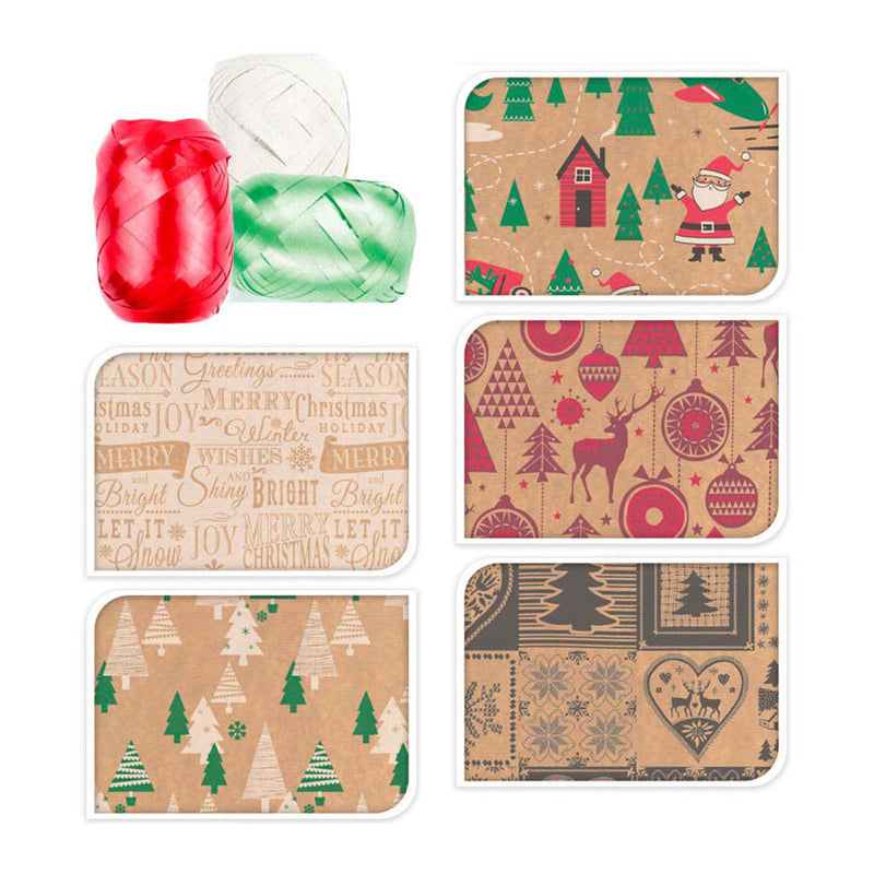 Afbeelding laden in galerijviewer, Inpakpapier Set, 11dlg.