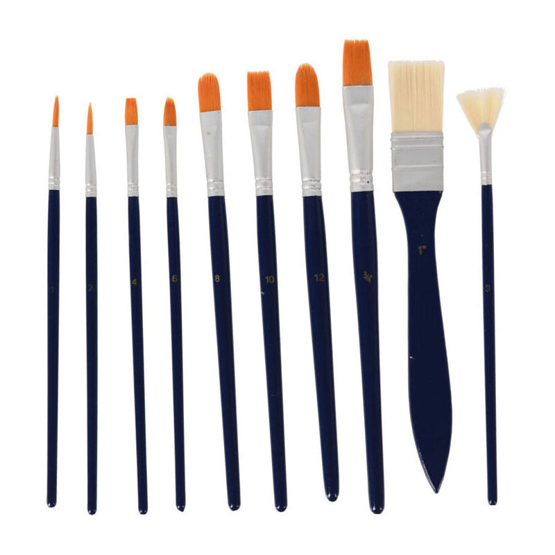 Afbeelding laden in galerijviewer, Koopman kwasten set olieverf opbergtas 10 stuks schilderen creatief kinderen.