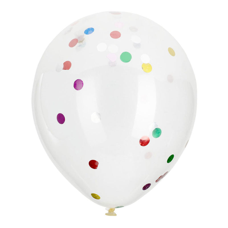 Afbeelding laden in galerijviewer, Ballonnen met confetti multi kleuren, 8st.