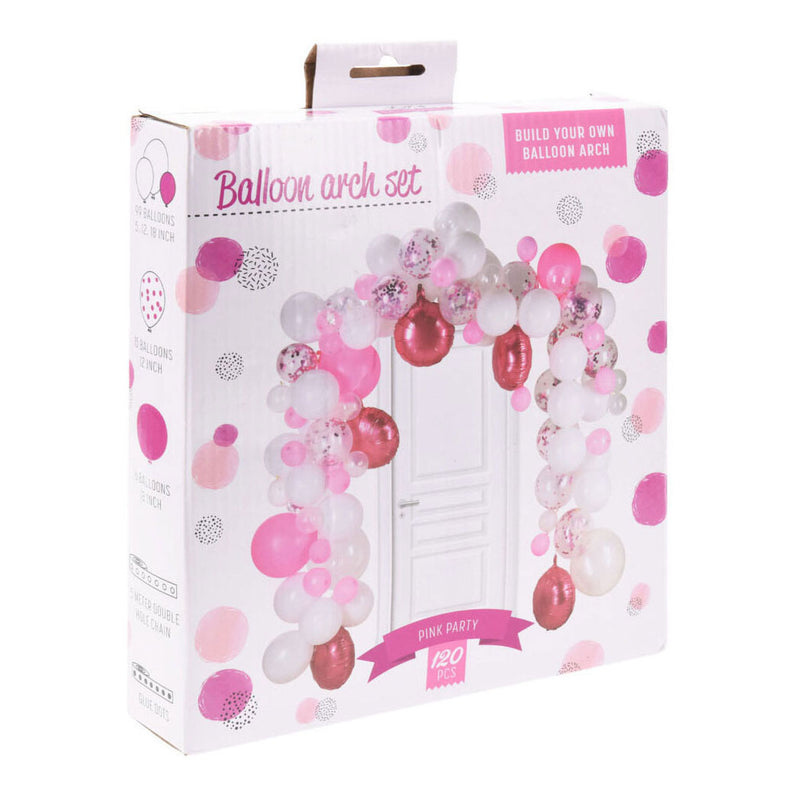 Afbeelding laden in galerijviewer, Bouw je eigen ballonnenboog set roze, 120dlg.