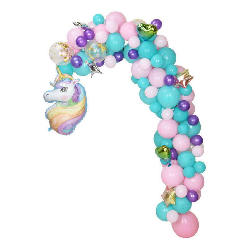 Afbeelding laden in galerijviewer, Bouw je eigen ballonnenboog set unicorn, 120dlg.